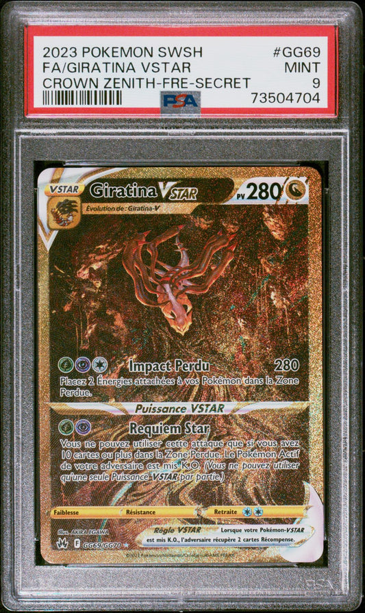 Giratina Vstar GG69 Zénith Suprême PSA 9