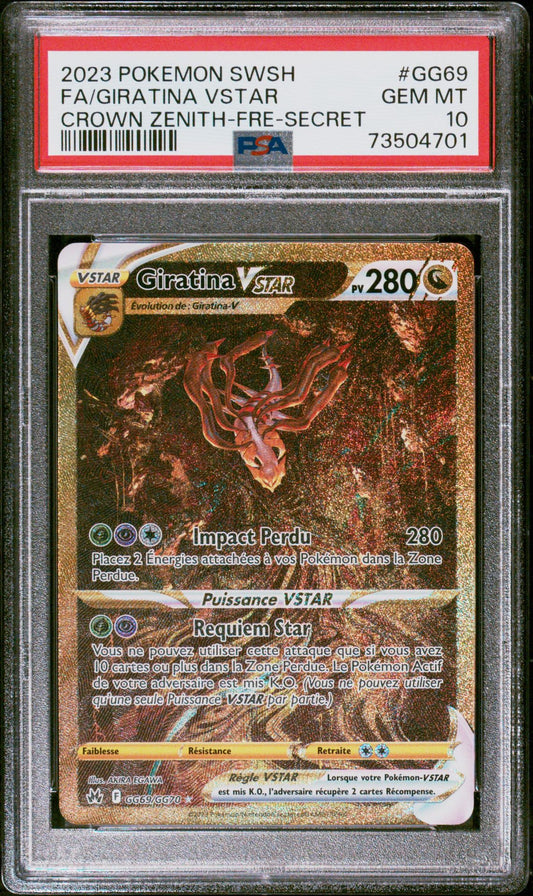 Giratina Vstar GG69 Zénith Suprême PSA 10