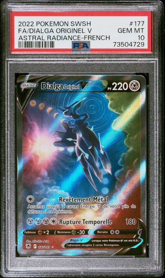 Dialga Originel V 177 Astres Radieux PSA 10