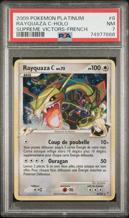 Rayquaza Holo 8 Platine : Vainqueurs Suprêmes PSA 7