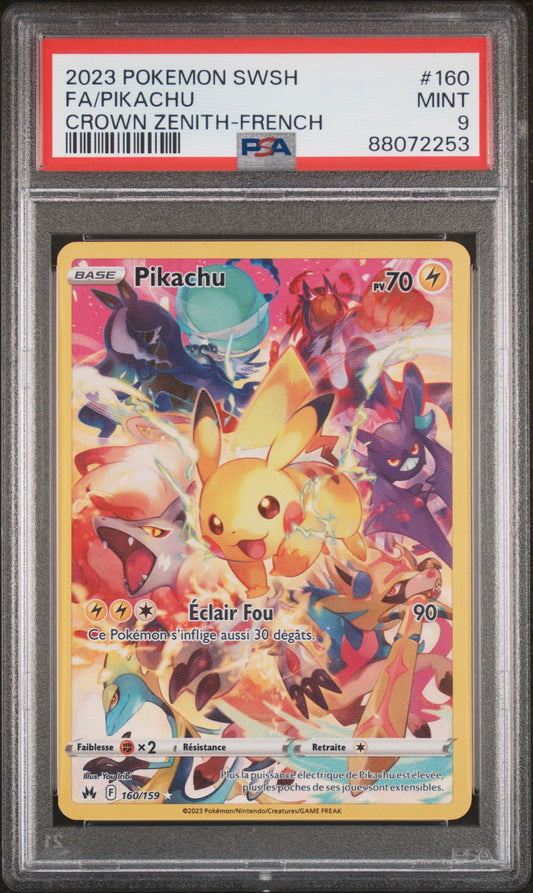 Pikachu 160 FA Zénith Suprême PSA 9