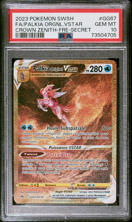 Palkia Vstar GG67 Zénith Suprême PSA 10