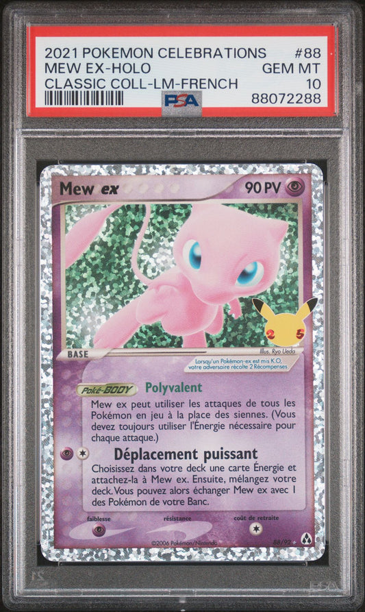 Mew EX 88 célébration PSA 10