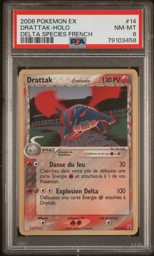 Drattak Holo 14 EX : Espèce Delta PSA 8