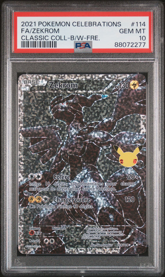 Zekrom 114 Célébreation PSA 10