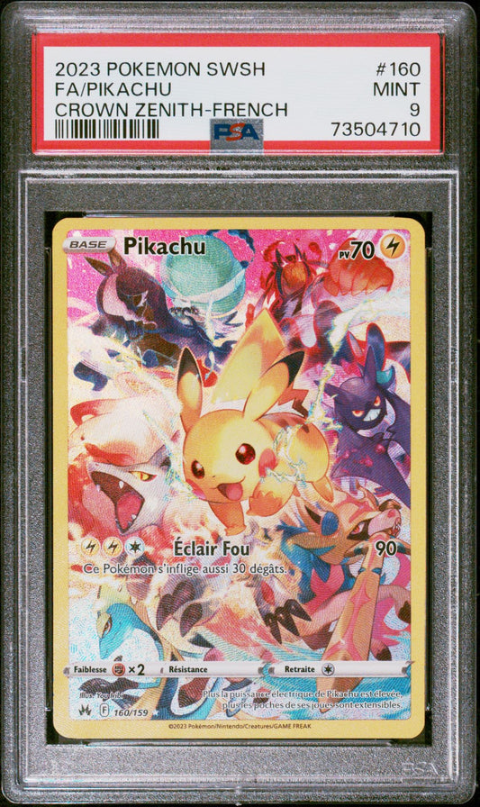 Pikachu 160 FA Zénith Suprême PSA 9