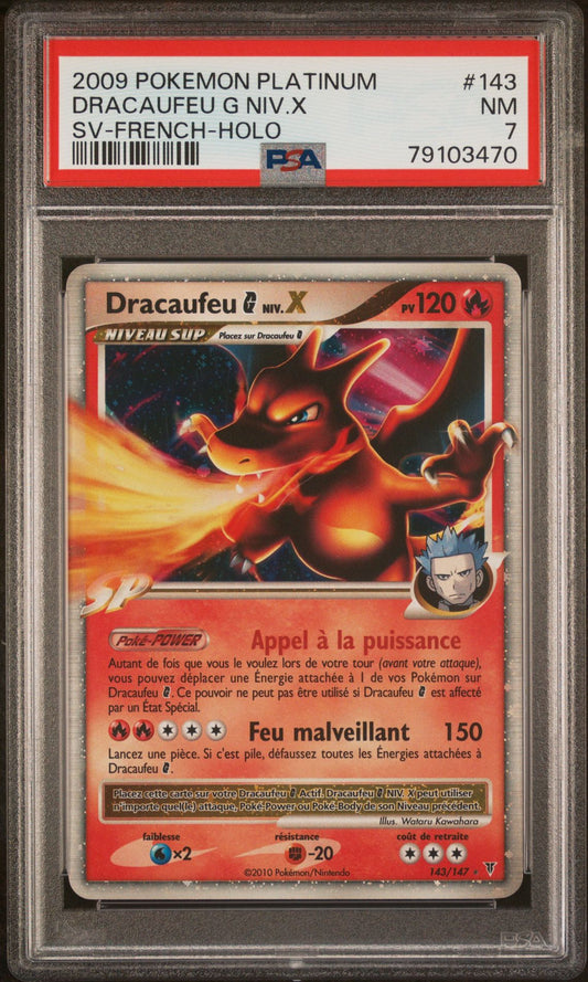 Dracaufeu X 143 Platine : Vainqueurs Suprêmes PSA 7