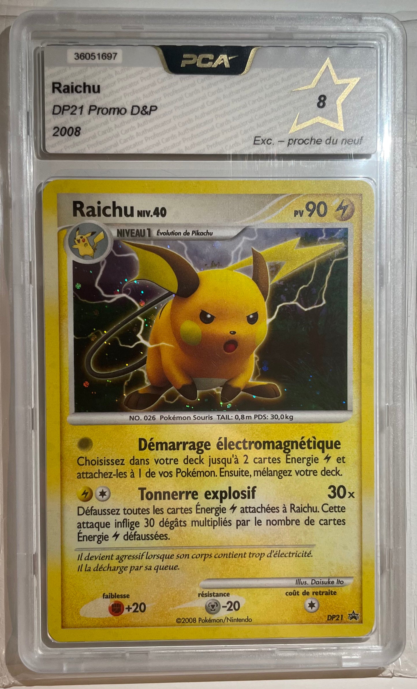 Raichu Holo DP 21 PCA 8