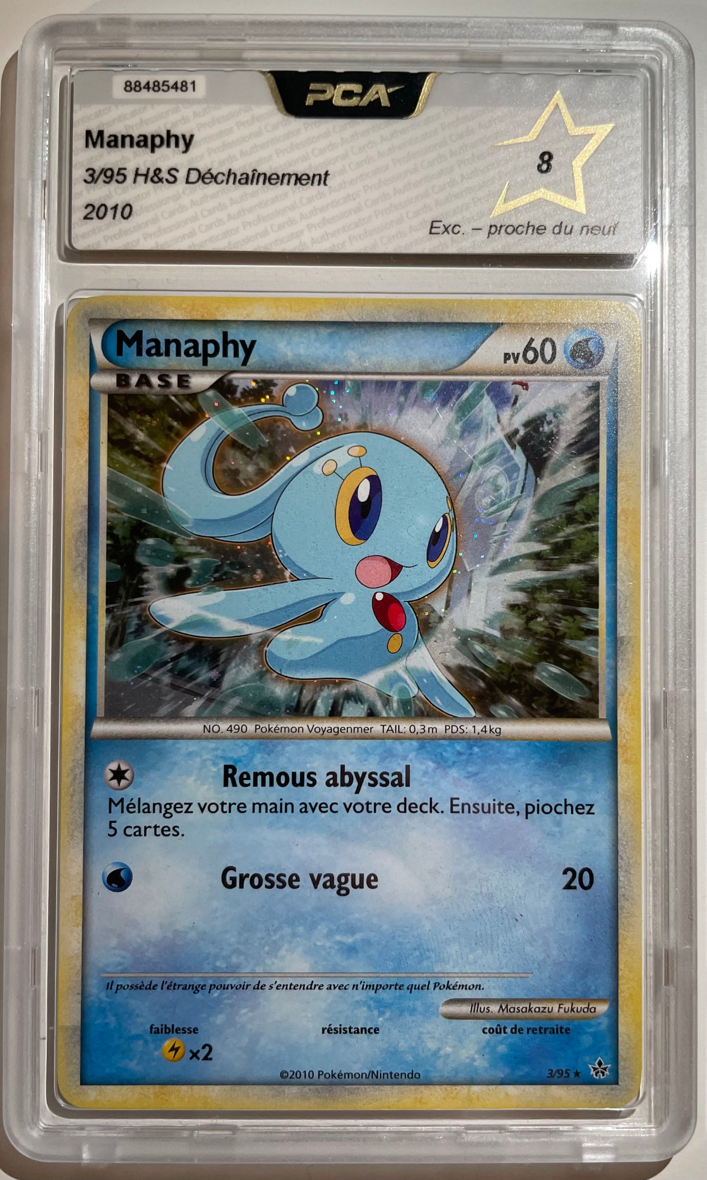 Manaphy holo 3/95 HS Déchainement PCA 8